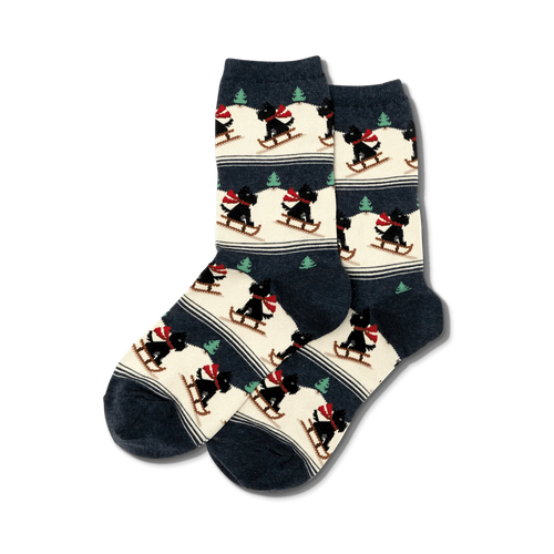 Sledding Scottie Dog