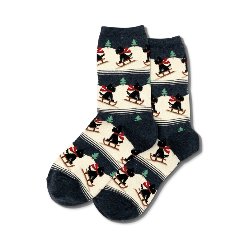 Load image into Gallery viewer, Sledding Scottie Dog
