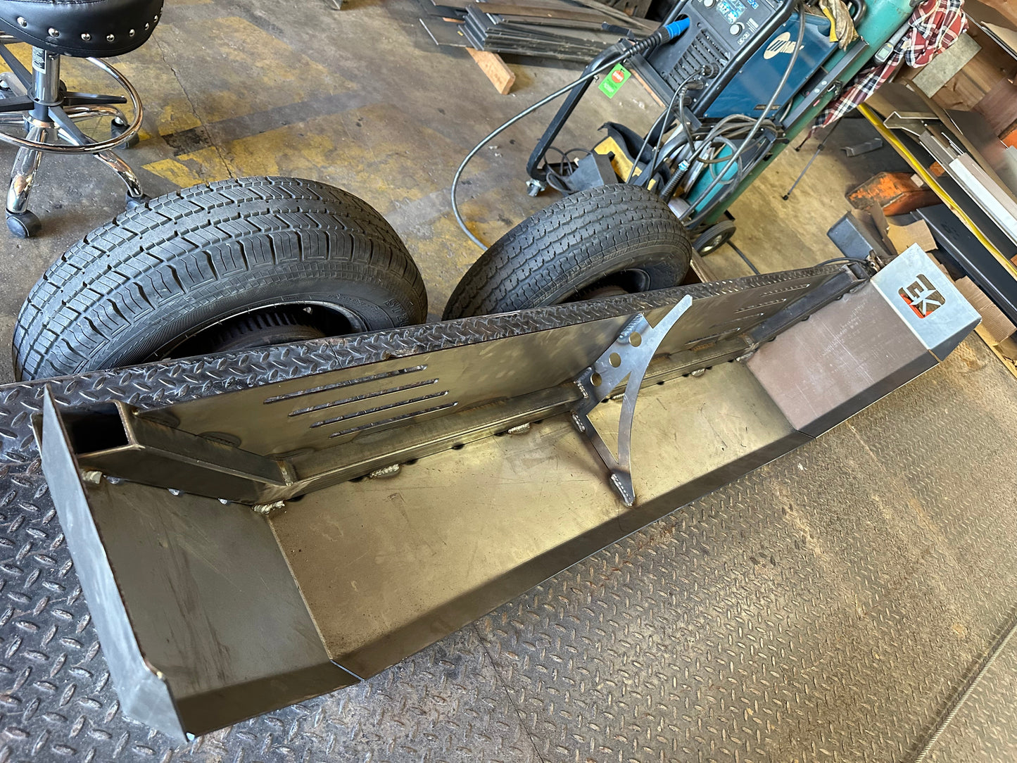 Heavy Duty Weld on DIY Drive Over Trailer Fender Kit Bare Steel - Pair - Skoutley Outdoors LLC