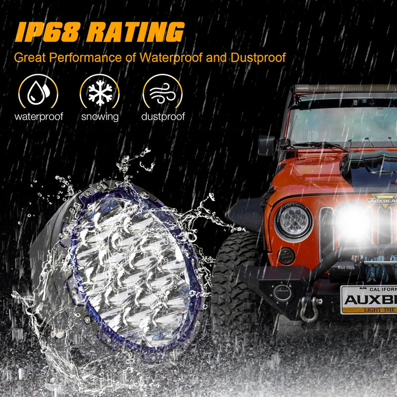 Load image into Gallery viewer, (2pcs/set) 7 Inch 210W Round Spot Beam Offroad LED Driving Lights+Amber/Black Covers(Optional) for SUV ATV UTV Trucks Pickup Jeep Golf Cart Boat
