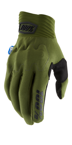 100% Cognito Smart Shock Gloves - Army Green/Black - Small 10014-00025