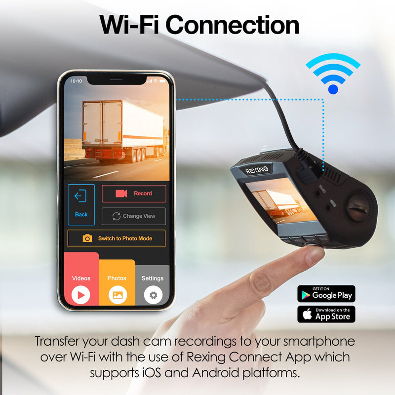 Load image into Gallery viewer, Rexing V1-4K Ultra HD Car Dash Cam with Wi-Fi
