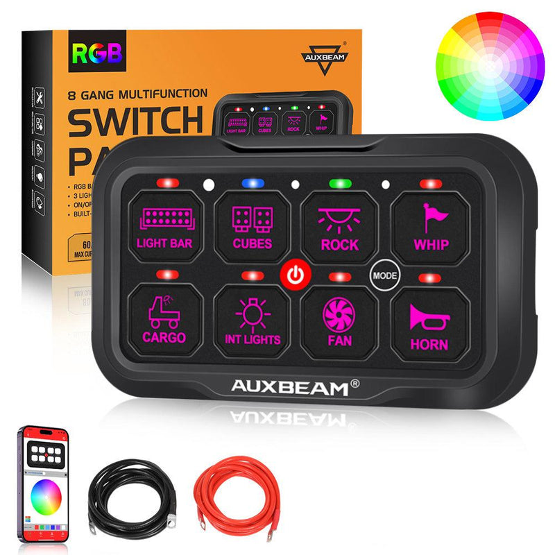 Load image into Gallery viewer, AR Series 6/8 Gang LED Switch Panel,Off Road Light Controller
