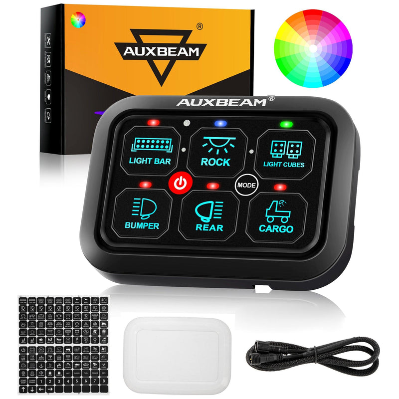 Load image into Gallery viewer, RGB Series 6/8/12 Gang LED Switch Panel,Off Road Light Controller
