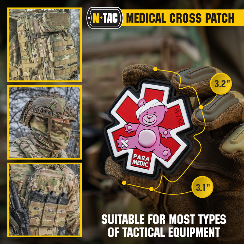 Load image into Gallery viewer, M-Tac Morale Patch Paramedic Bear PVC
