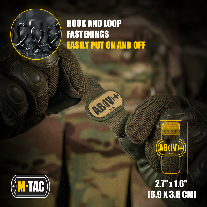 Load image into Gallery viewer, M-Tac Molle Medical Patch Blood Group
