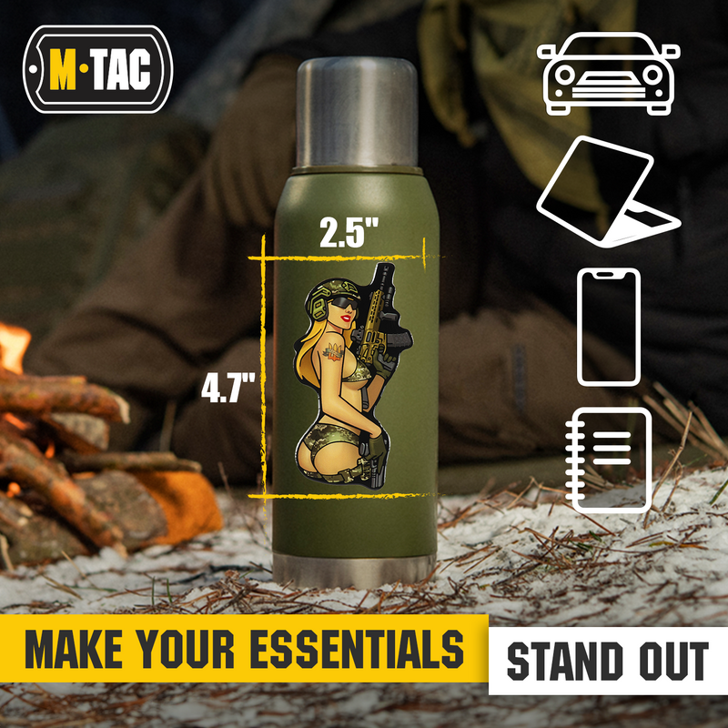 Load image into Gallery viewer, M-Tac Morale Sticker Tactical Girl

