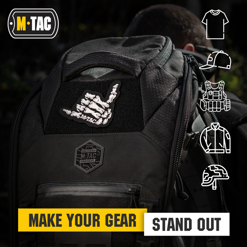 Load image into Gallery viewer, M-Tac Morale Patch Shaka Hand - Tactical Embroidered Military Badge with Hook Fastener Backing
