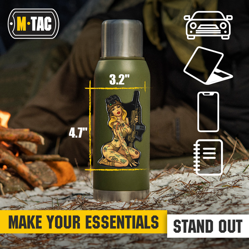 Load image into Gallery viewer, M-Tac Morale Sticker Tactical Girl
