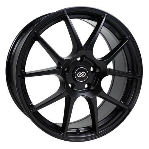 Enkei YS5 15in x 6.5in / 4 x 100mm Single Bolt Pattern / Offset +38mm / 72.6mm Bore - Black