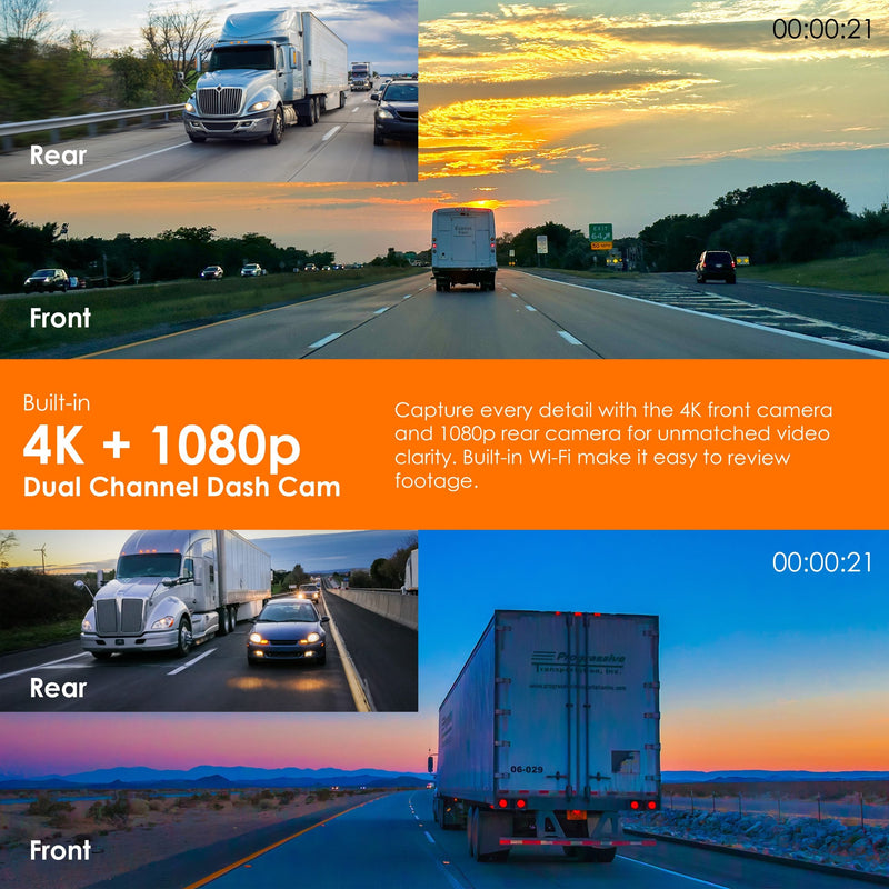 Load image into Gallery viewer, Rexing CP DUO 686 Wireless Apple CarPlay &amp; Android Auto Display with 4K Dash Cam (Open Box)
