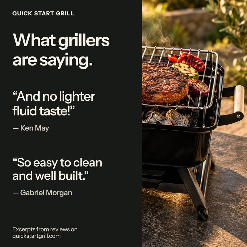 Load image into Gallery viewer, Quick Start Grill - Ready to Grill in About 6 Minutes
