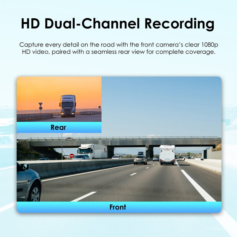 Load image into Gallery viewer, Rexing DT2 Dual Channel 1080p Front and Rear Dash Cam (Open Box)
