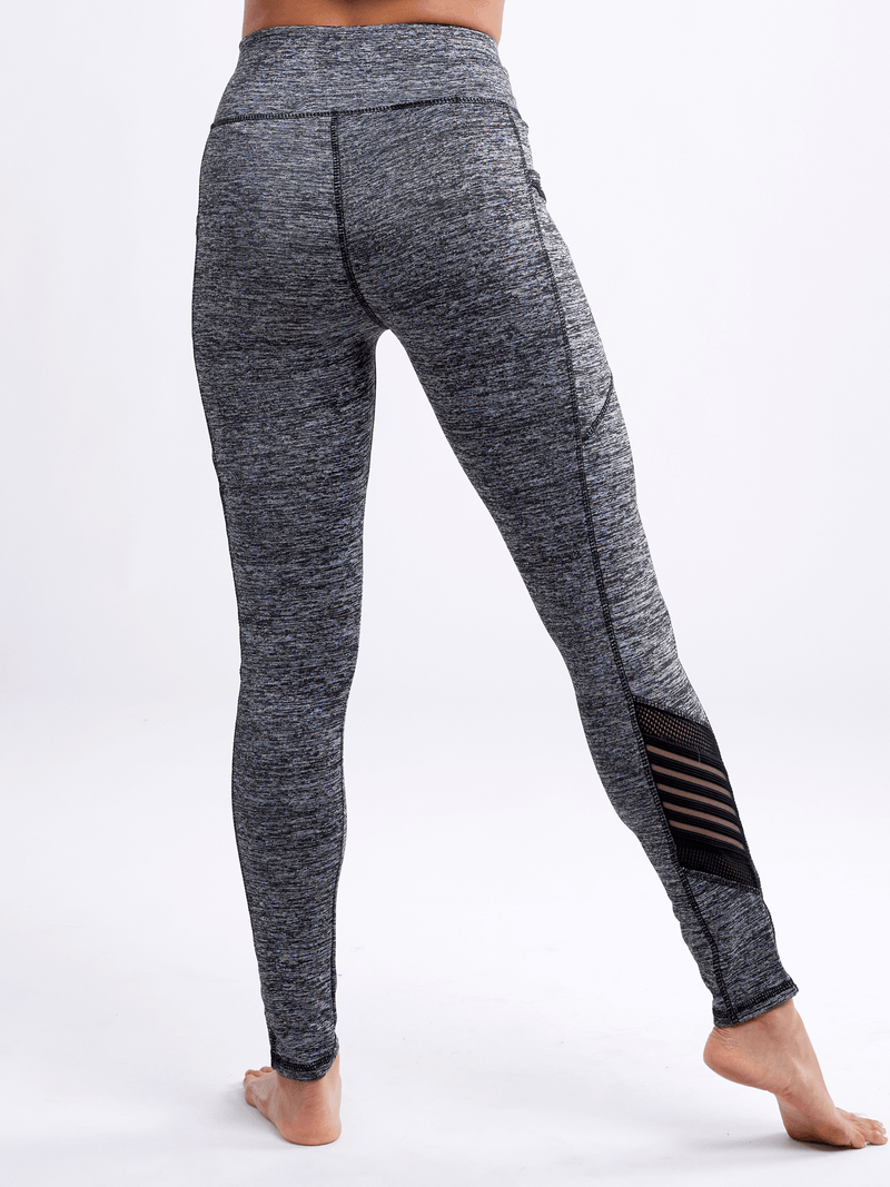 Load image into Gallery viewer, JupiterGear High-Waisted Pilates Leggings with Side Pockets &amp; Mesh Panels
