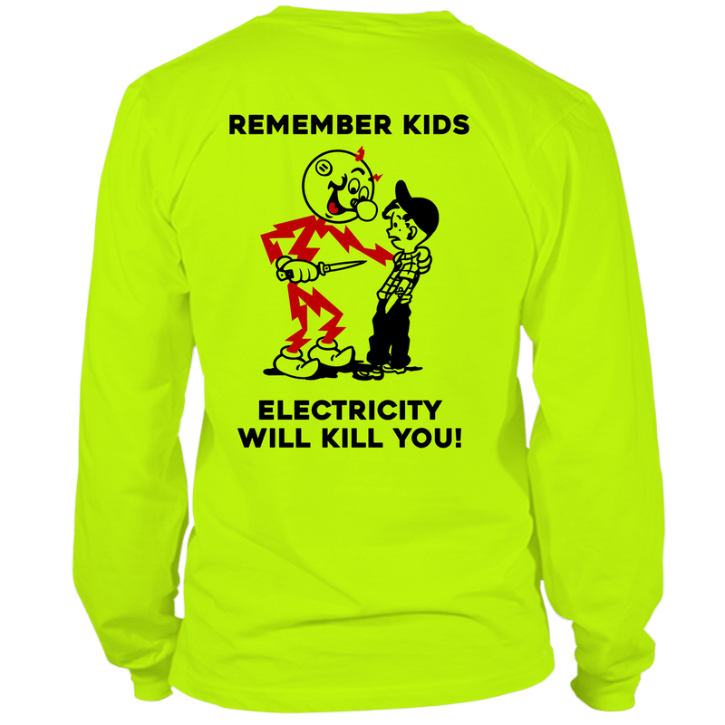 Load image into Gallery viewer, Remember Kids - Long Sleeve Hi-Vis T-Shirt
