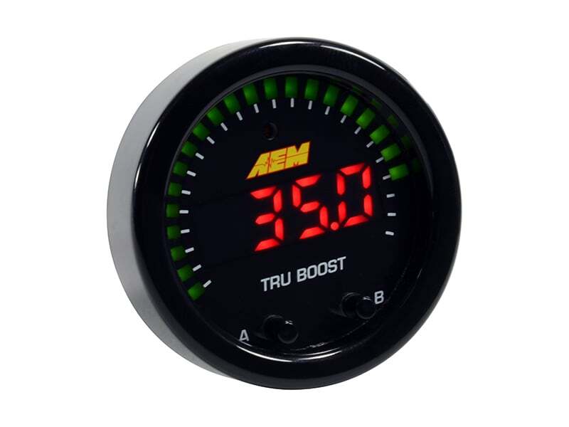 Load image into Gallery viewer, AEM X-Series Tru-Boost Controller Gauge w/ Boost Control Solenoid 80PSIg Internal MAP Sensor 30-0352
