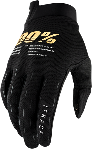 100% iTrack Gloves - Black - Medium 10008-00006