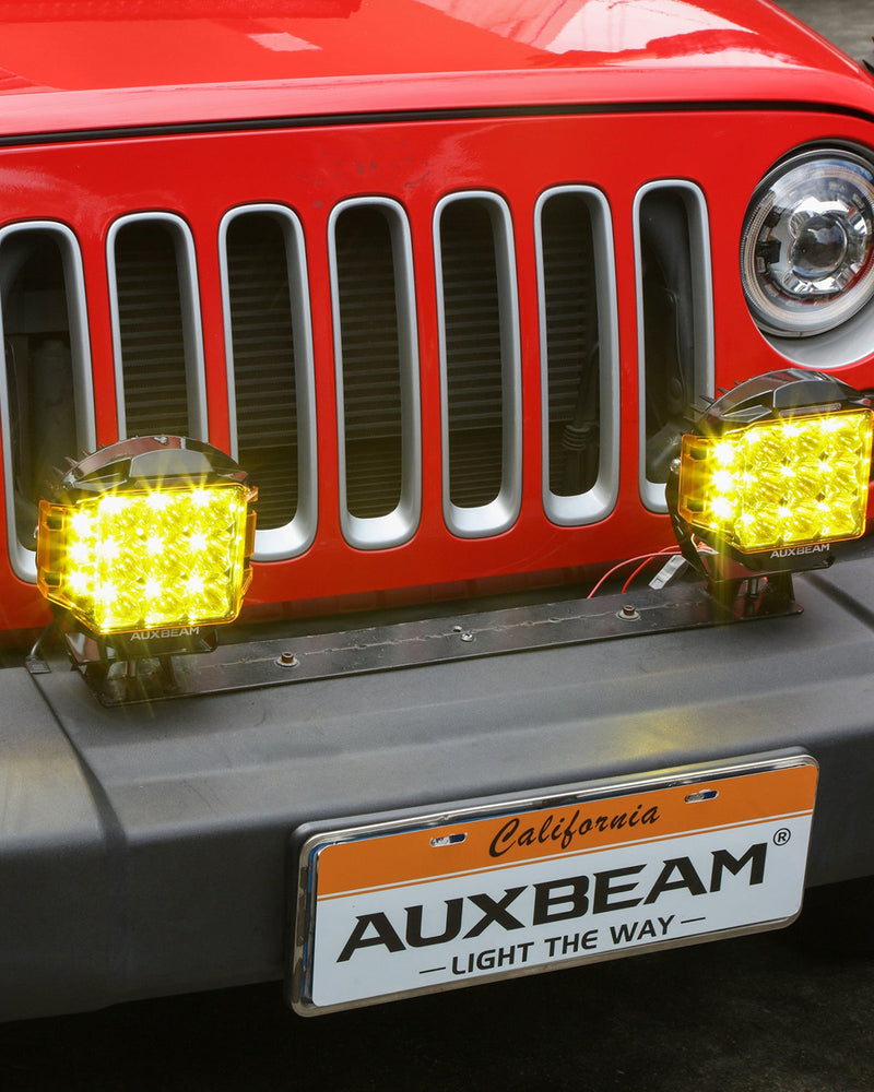 Load image into Gallery viewer, V-MAX Series | 7 Inch 228W 26100LM Combo Beam Side Shooter LED Round Driving Lights with Amber DRL&amp;Backlight
