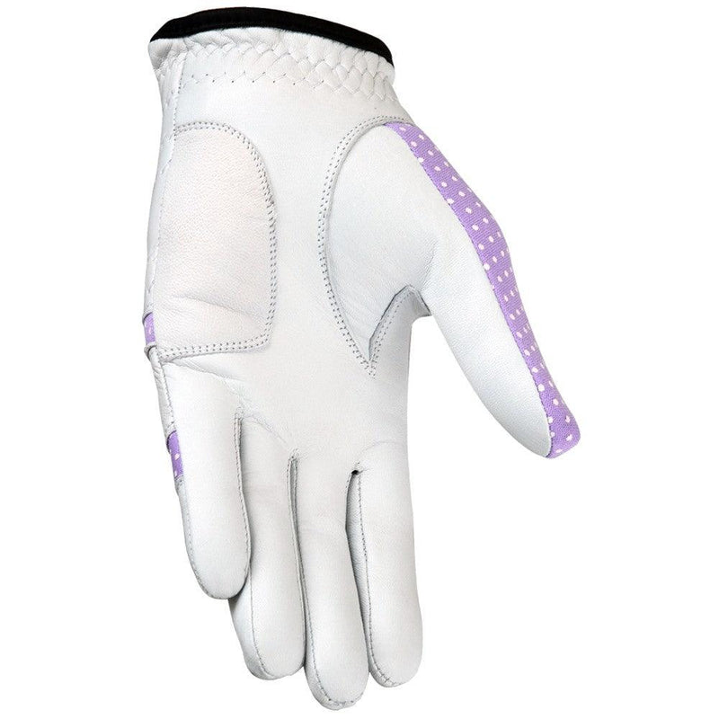 Load image into Gallery viewer, New Women Golf Gloves Cabretta Leather White Purple
