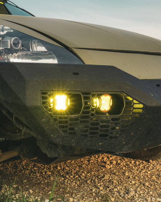 V-ULTRA Series LED Side Shooter Amber/White Pod Lights with Amber DRL