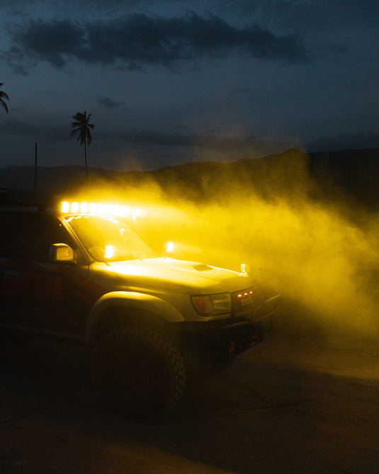 CUBE-Z Series 4 Inch Combo LED Pod Lights Off Road Lights with White DRL & Amber Turn Signal Lights