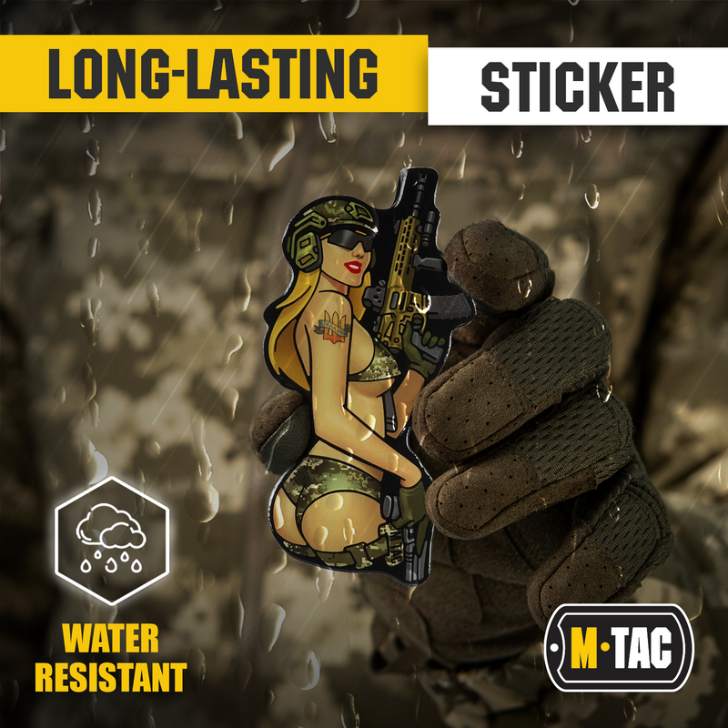 Load image into Gallery viewer, M-Tac Morale Sticker Tactical Girl
