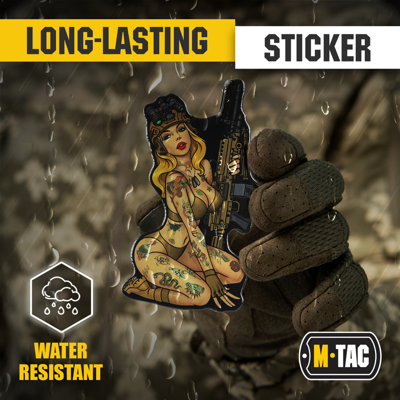 Load image into Gallery viewer, M-Tac Morale Sticker Tactical Girl

