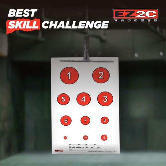 120 EZ2C Targets: 5 Game Style Paper Targets Bundle Pack Fun Games 11"x17" USA Made