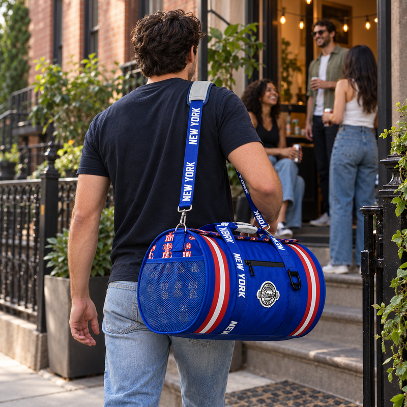 Load image into Gallery viewer, New York Duffel Cooler - Blue
