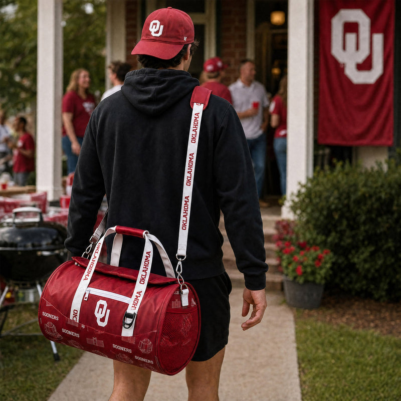 Load image into Gallery viewer, University of Oklahoma Duffel Cooler
