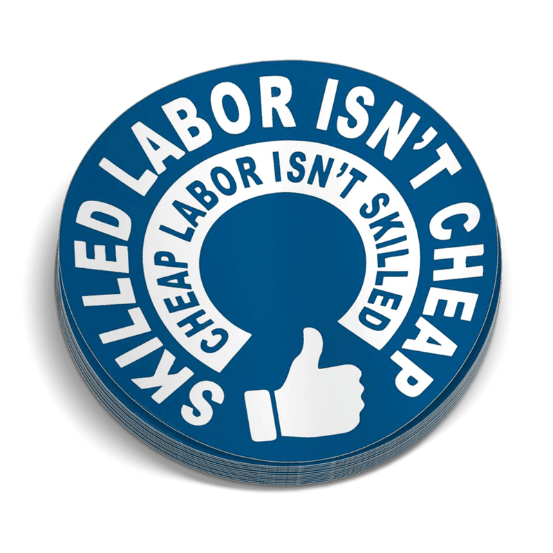 Load image into Gallery viewer, Skilled Labor Hard Hat Decal
