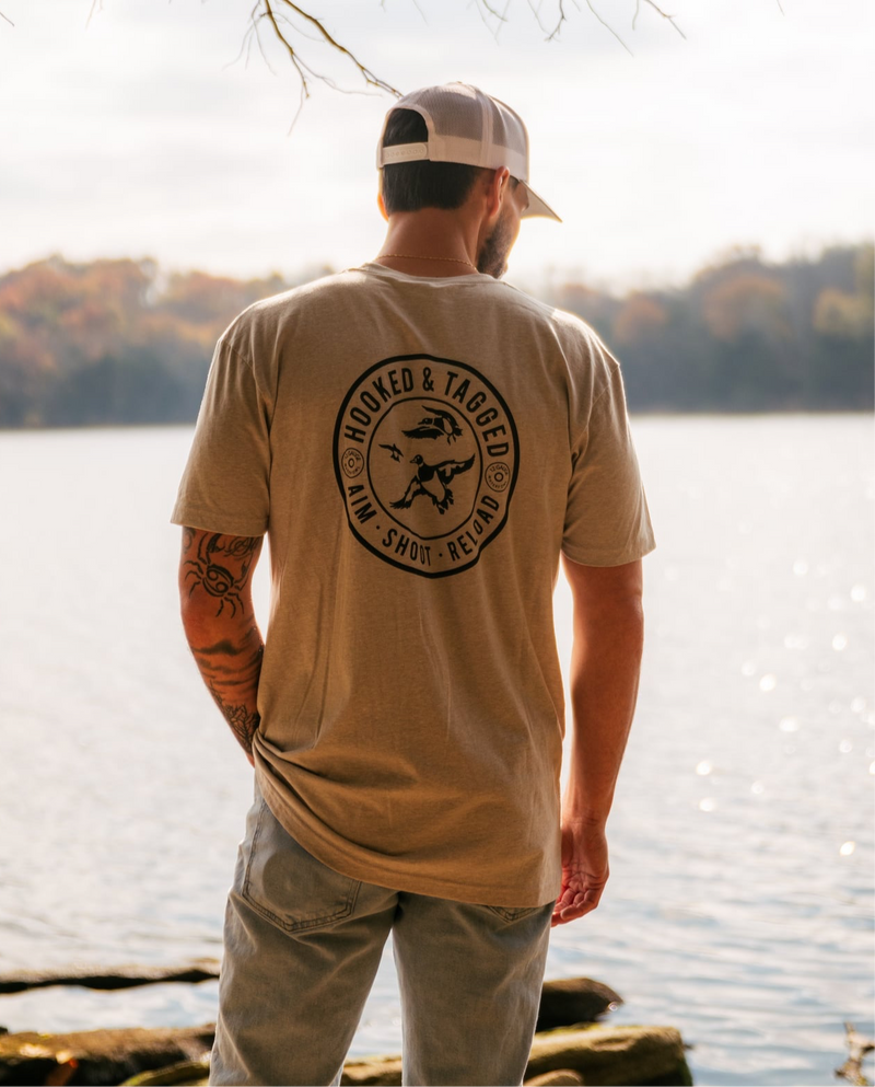 Load image into Gallery viewer, Aim. Shoot. Reload. T-Shirt
