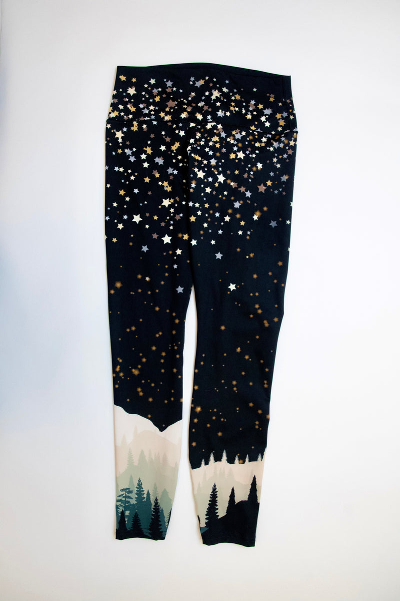 Load image into Gallery viewer, New Years Mountain Yoga Pants
