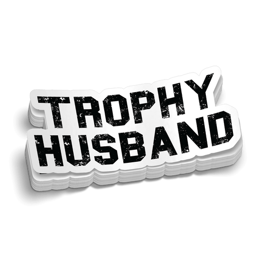 Trophy Husband Hard Hat Decal