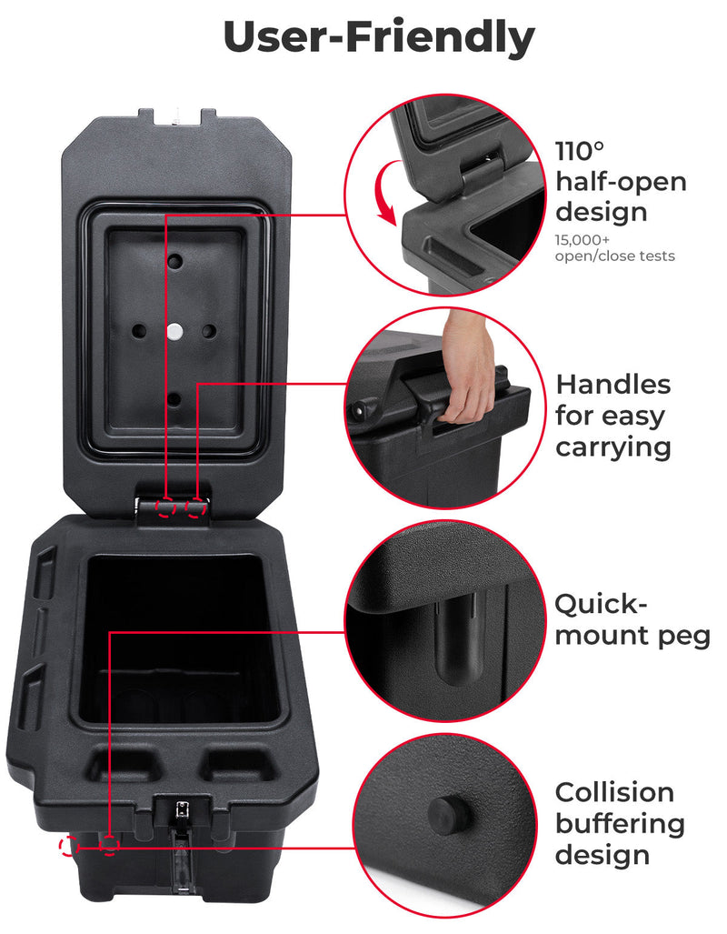 Load image into Gallery viewer, 45L Storage box / Cargo Box (Left Side) for Polaris Ranger 1000 900 570 700 XP 1000
