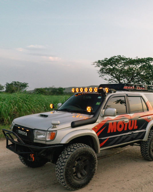 CUBE-Z Series 4 Inch Combo LED Pod Lights Off Road Lights with White DRL & Amber Turn Signal Lights