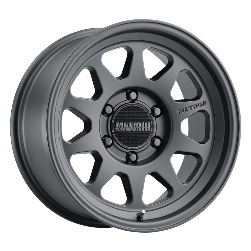 Load image into Gallery viewer, Method MR316 17x8.5 0mm Offset 6x5.5 106.25mm CB Matte Black Wheel
