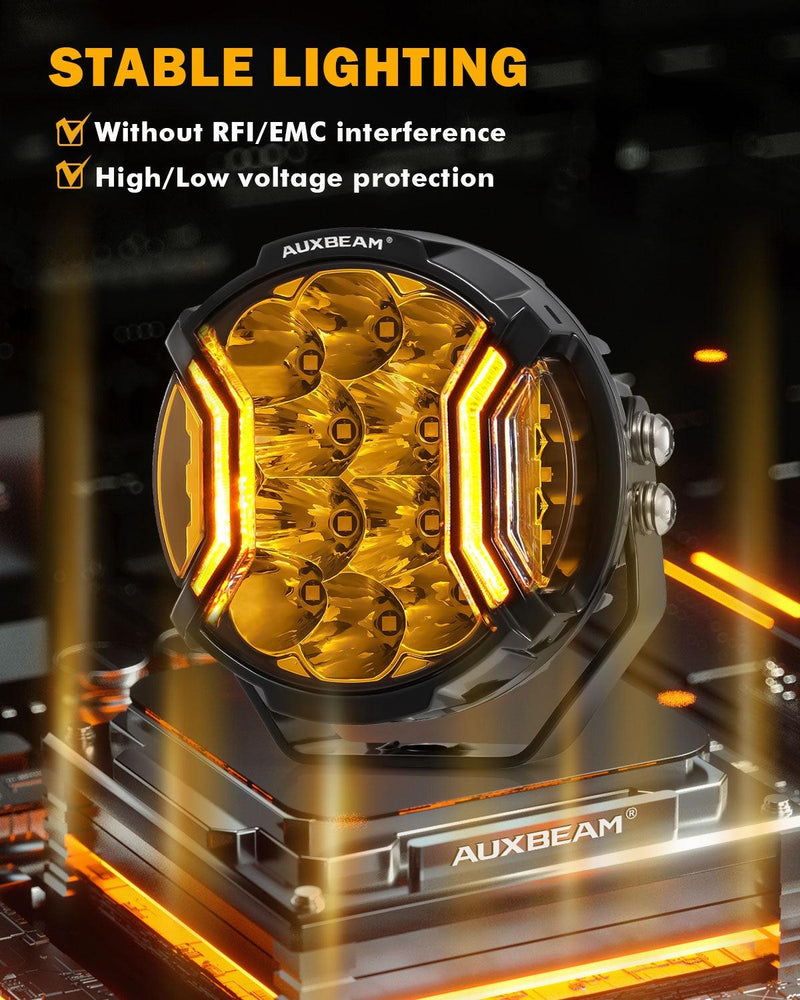 Load image into Gallery viewer, V-ULTRA Series 6/8 Pcs 5 Inch 172W LED Side Shooter Amber DRL with Power Harness
