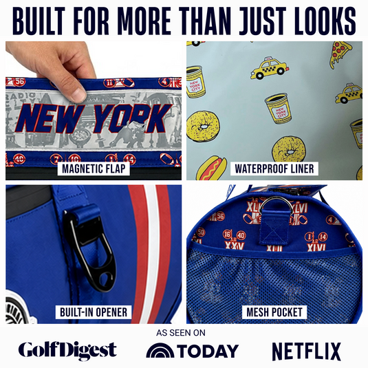 New York Duffel Cooler - Blue