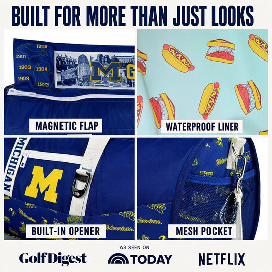 University of Michigan Duffel Cooler