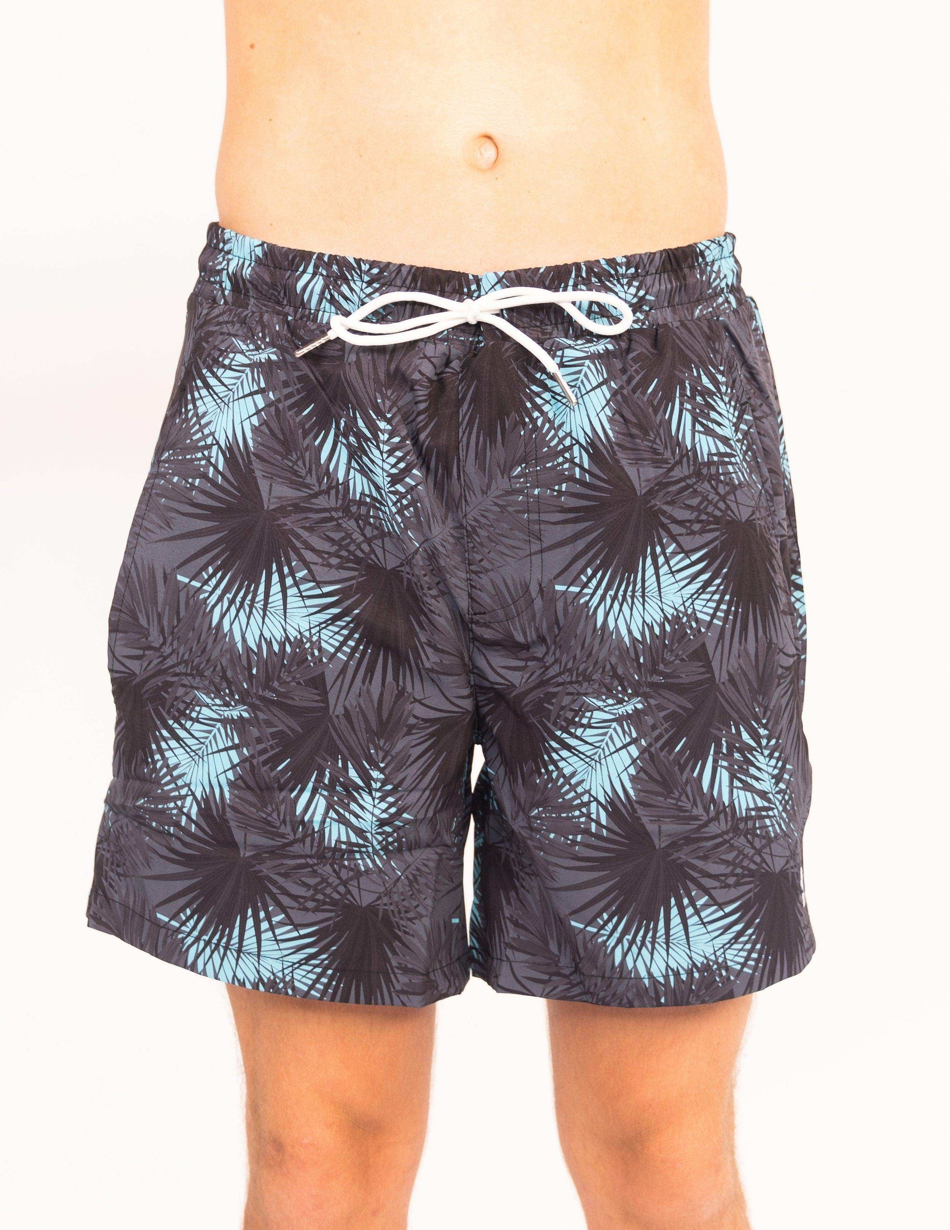 Midnight Palms - Waterproof Pocket Swim Shorts - Skoutley Outdoors LLC