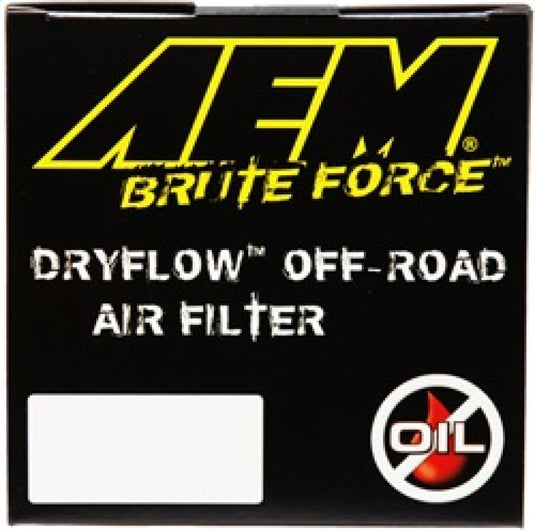 AEM Induction AEM Dryflow 3.5in. X 7in. Round Tapered Air Filter 21-2047BF