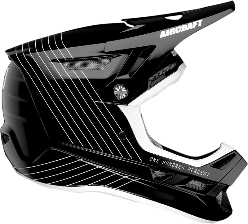 Load image into Gallery viewer, 100% Aircraft Helmet - Silo - Black - Large 80001-00004
