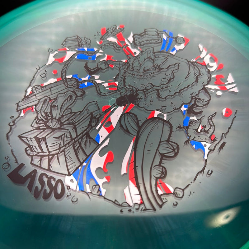 Load image into Gallery viewer, Eternal Lasso - Christmas Stamp by Jef Wind

