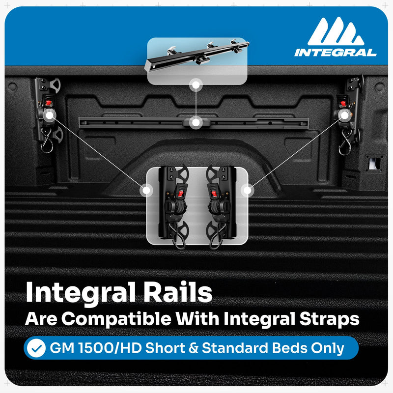 Load image into Gallery viewer, Integral Rails - Bedside Rail System - Chevrolet Silverado &amp; GMC Sierra 2500/3500 (2020+ 6'9" Bed Only)
