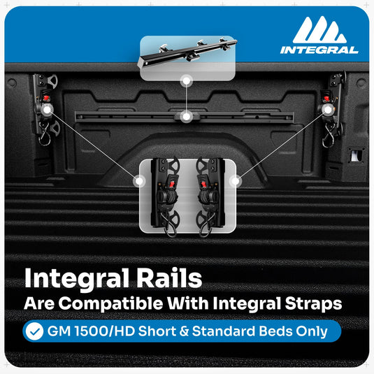 Integral Rails - Bedside Rail System - Chevrolet Silverado & GMC Sierra 2500/3500 (2020+ 6'9" Bed Only)