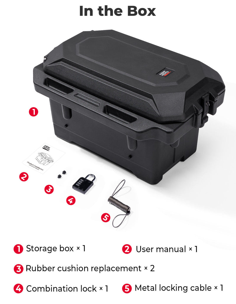 Load image into Gallery viewer, 45L Storage box / Cargo Box (Left Side) for Polaris Ranger 1000 900 570 700 XP 1000

