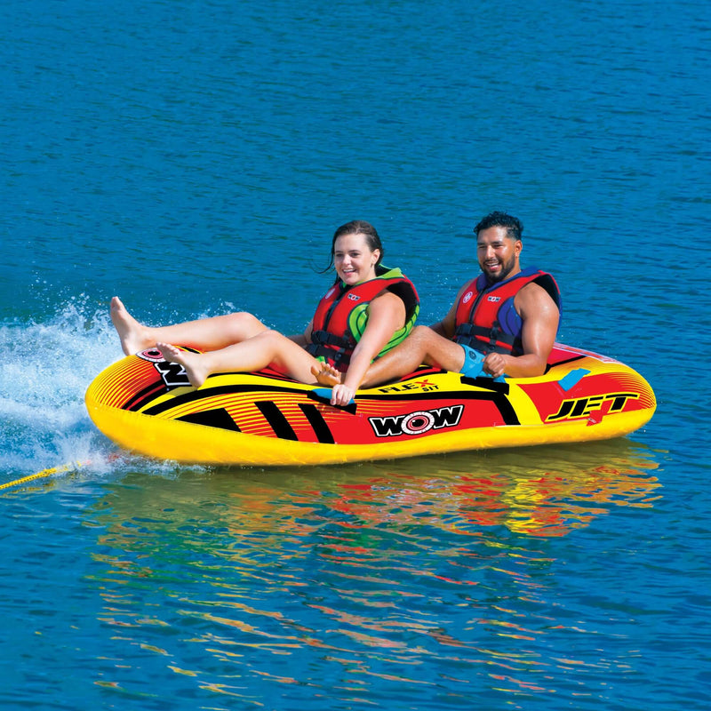 Load image into Gallery viewer, WOW Sports Jet Boat 2 Person Towable Water Tube For Pool and Lake (17-1020)
