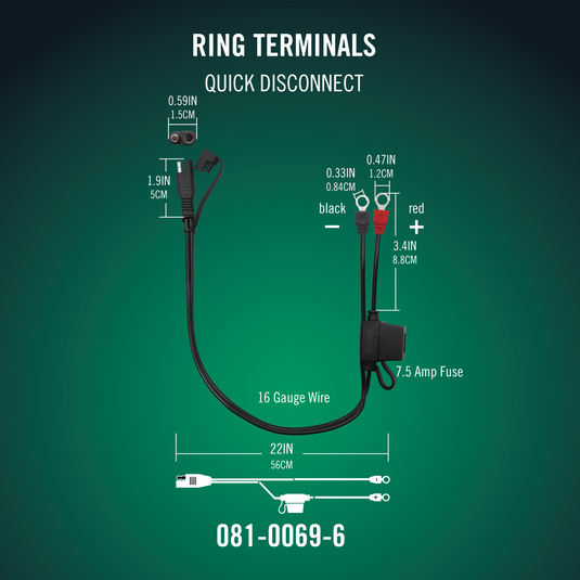 Battery Tender® Ring Terminal Harness 25 Pack