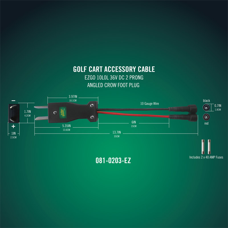 Load image into Gallery viewer, PowerPlus 36V E-Z-GO Crow Foot Plug
